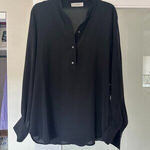 Everlane Henley Shirt Washable Silk 10